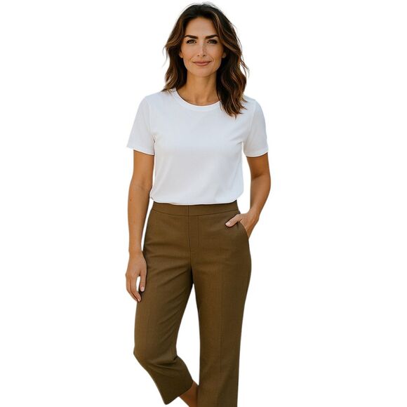 Chico's Pants - Chico's Brown Women's Trouser Pants Size 1 (S/8) with Pockets